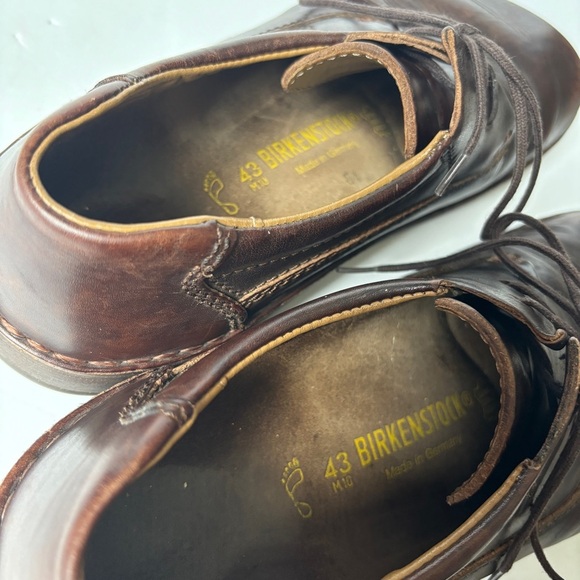 Birkenstock Brown Leather Shoes Oxford Derby Casual Lace Up Shoes 10 - Picture 11 of 16
